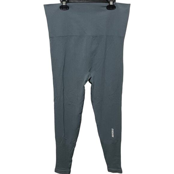Women's Light Green Gymshark Waffle Knit Leggings - Picture 1 of 9
